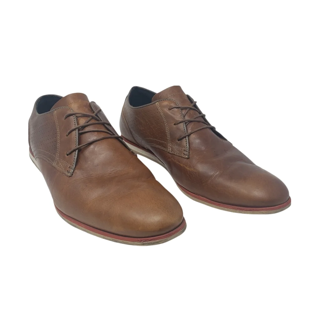 Steve Madden Tan Leather Shoes Size 13 Lace‎ Up St Annes